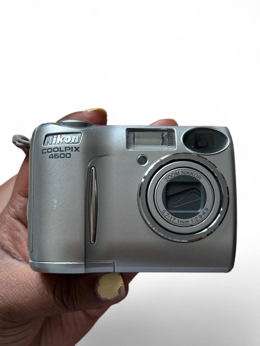 Vintage Nikon Coolpix 4600 Silver Digicam Y2K CCD Digital Camera As Is Nostalgia